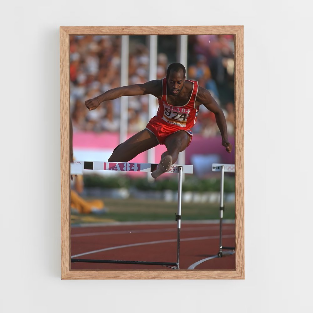 Poster Edwin moses obstacle – affiche Athlétisme (vue 4)